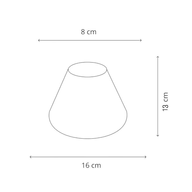 Various Lampenschirm Weiß - konisch/rund 16 cm E14