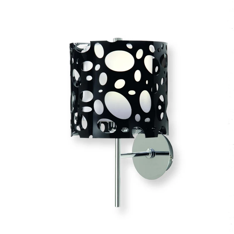 Mantra Wandleuchte MOON BLACK 1L