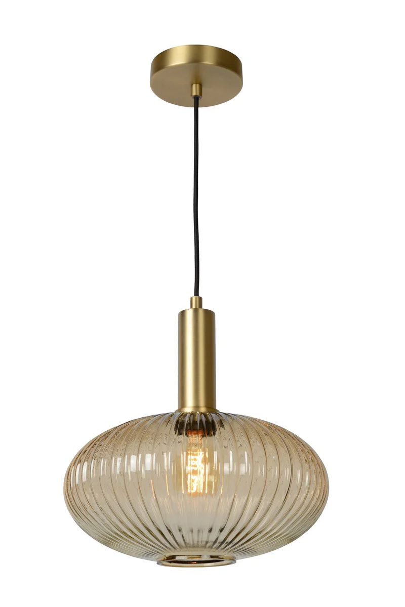 Pendellampe Maloto mit kugelförmigem Glasschirm