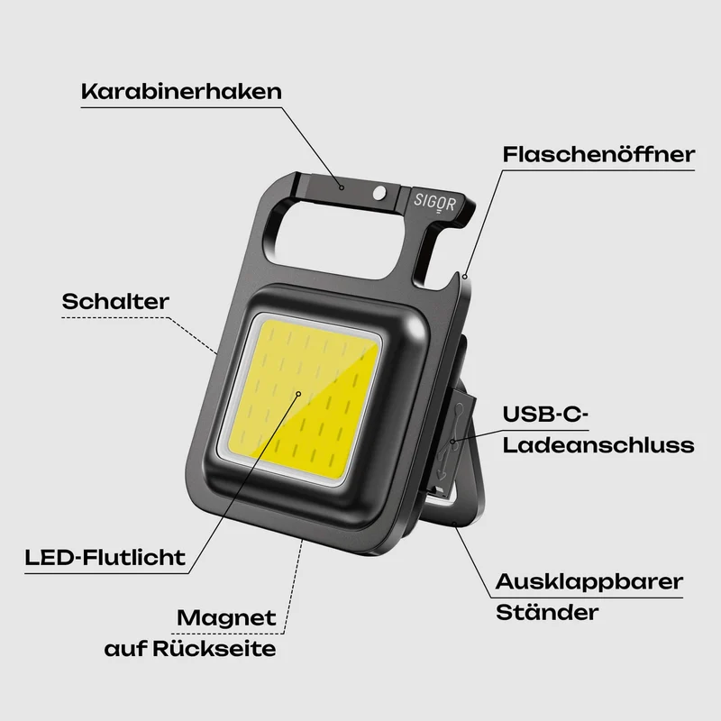 Sigor Multifunktion-LED-Flutlicht