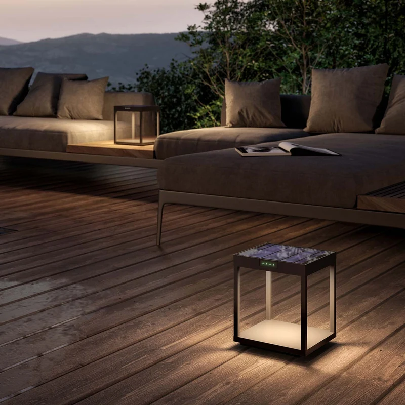 Klewe Radia Akku-Solarleuchte für den Garten (204 x 204 mm)