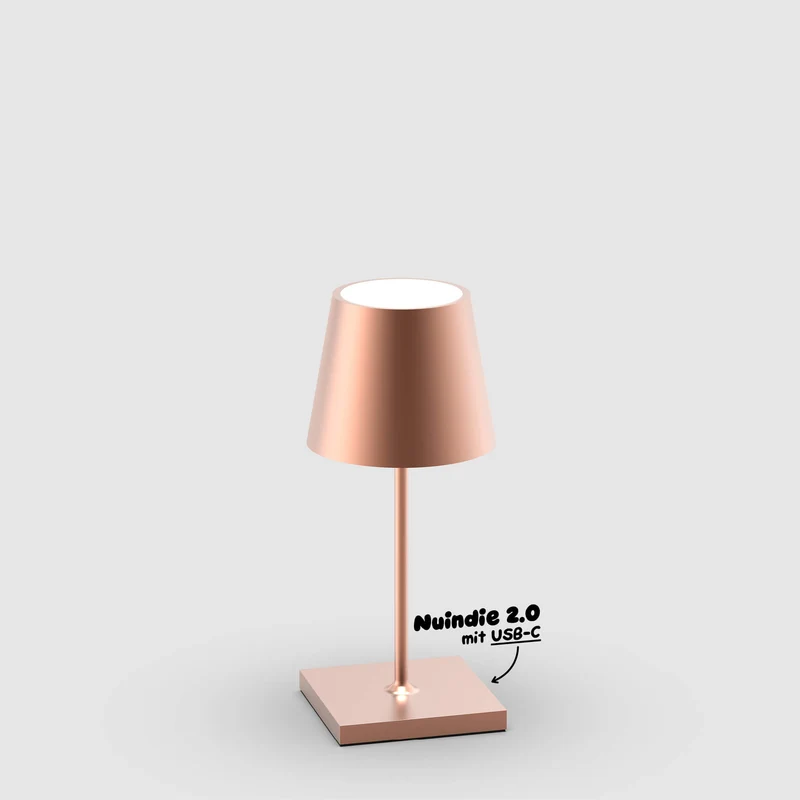 Sigor Nuindie 2.0 mini Akku-Tischleuchte metallic