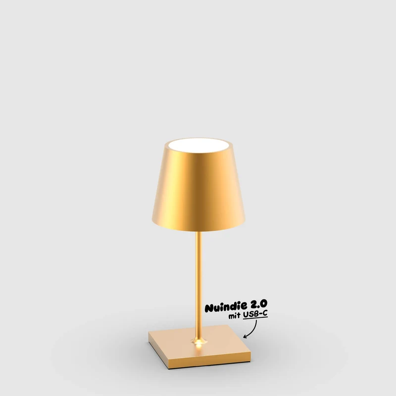 Sigor Nuindie 2.0 mini Akku-Tischleuchte metallic