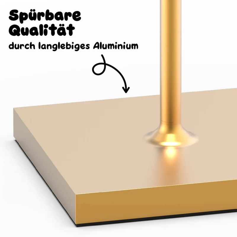 Sigor Nuindie Akku-Stehleuchte metallic