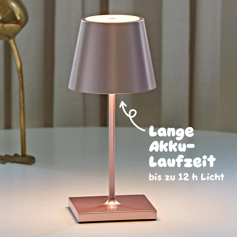 Sigor Nuindie 2.0 mini Akku-Tischleuchte metallic