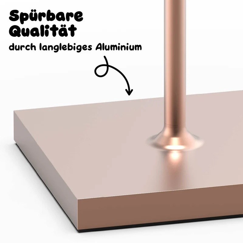 Sigor Nuindie Akku-Stehleuchte metallic