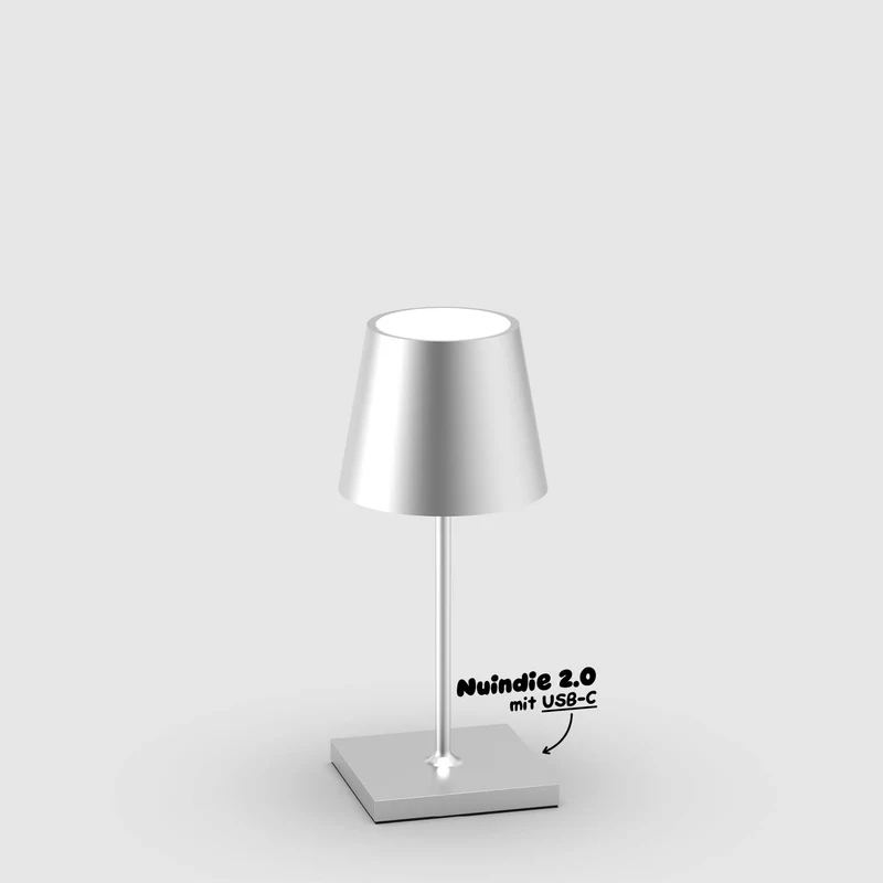 Sigor Nuindie 2.0 mini Akku-Tischleuchte metallic