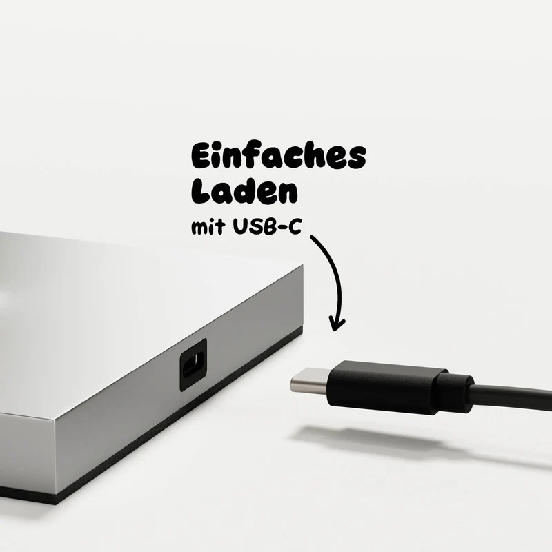 Sigor Nuindie 2.0 mini Akku-Tischleuchte metallic