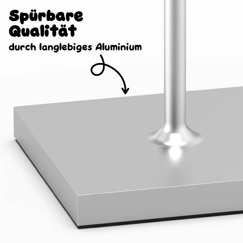 Sigor Nuindie Akku-Stehleuchte metallic