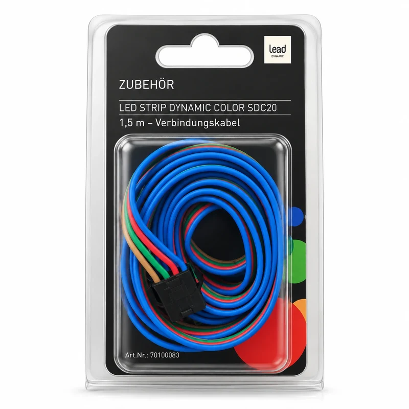 LED Strip Verbindungskabel 1,5m 4 Pin RGB Verlängerungskabel Stecker