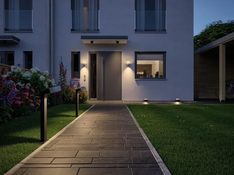 Außen-Deckenleuchte LED Zylinder rund anthrazit IP44 9,5cm - Paulmann 796.70