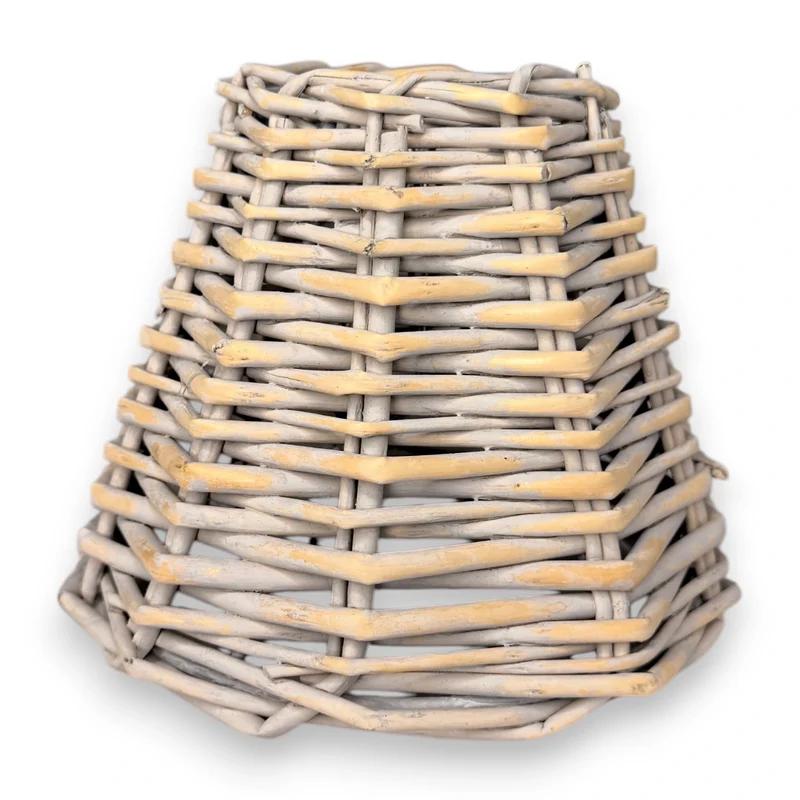 Klemm-Lampenschirm Rattan - Für E14 und kleine E27 Glühbirnen 14x7x12 cm | Light & Living