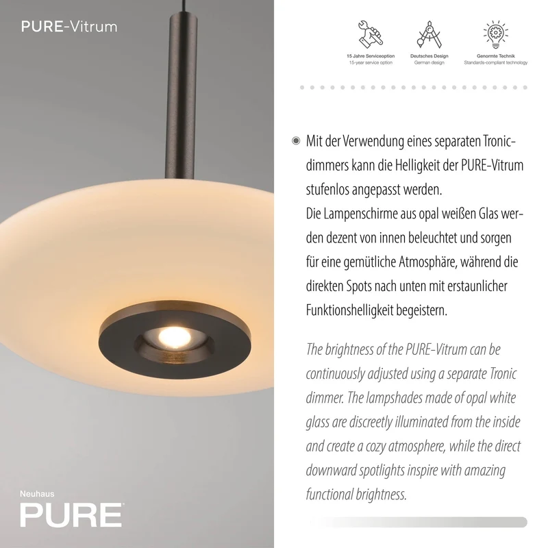 Paul Neuhaus - Pendelleuchte Pure Vitrum