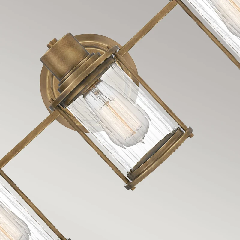 Wandleuchte Riggs 3-flammig Messing Ø 56cm
