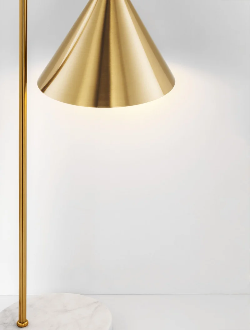 Sway Tischleuchte Gold, Weiß