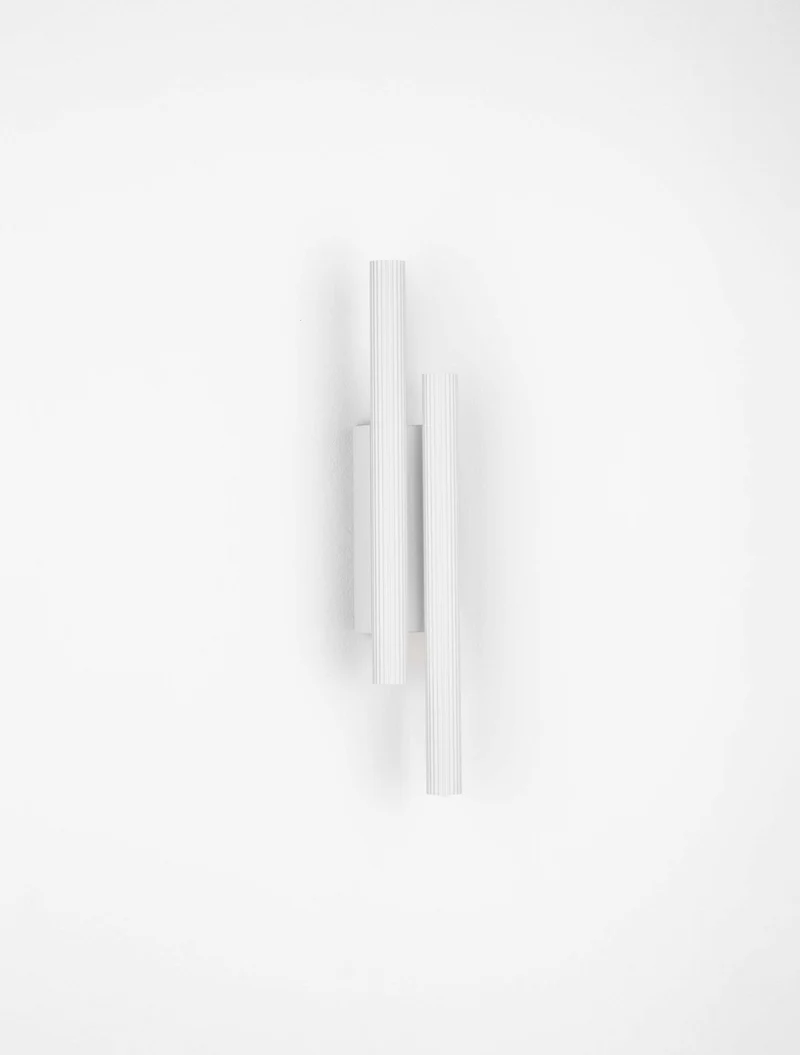 Paron LED Wandleuchte 2-flammig Geriffelt 3000K