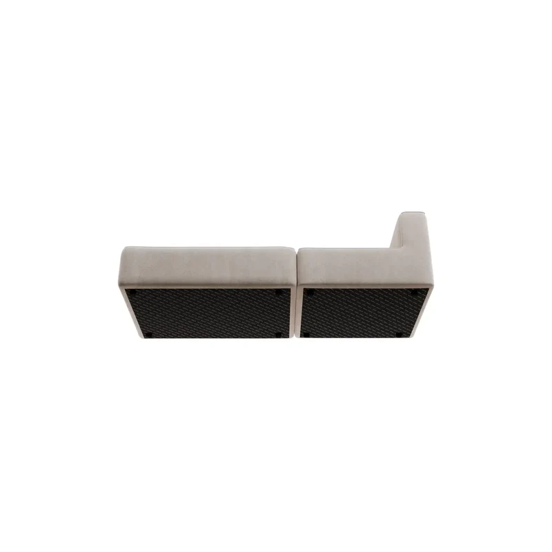 Couch Sofa 2-Sitzer Open End links TASI desert Stoff: Pina Blomus