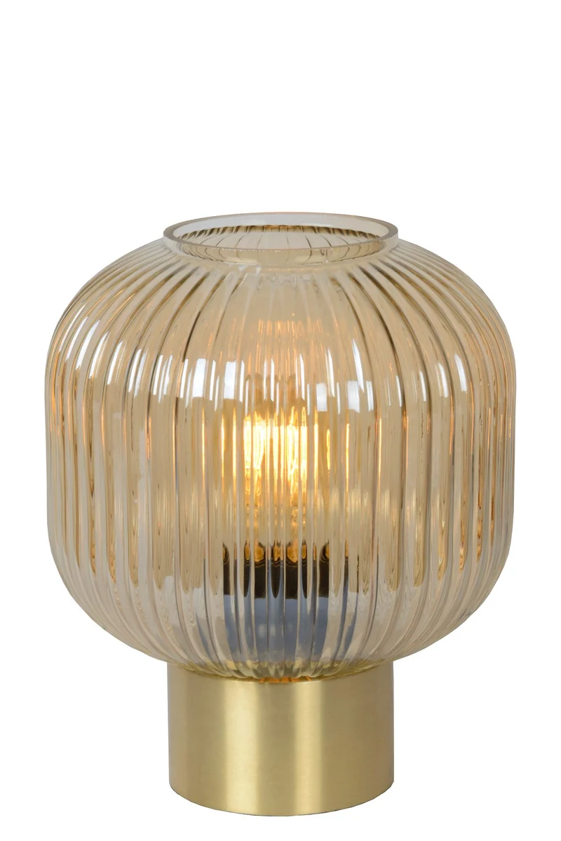 Tischleuchte Maloto mit Glasschirm Retro Ø 20cm