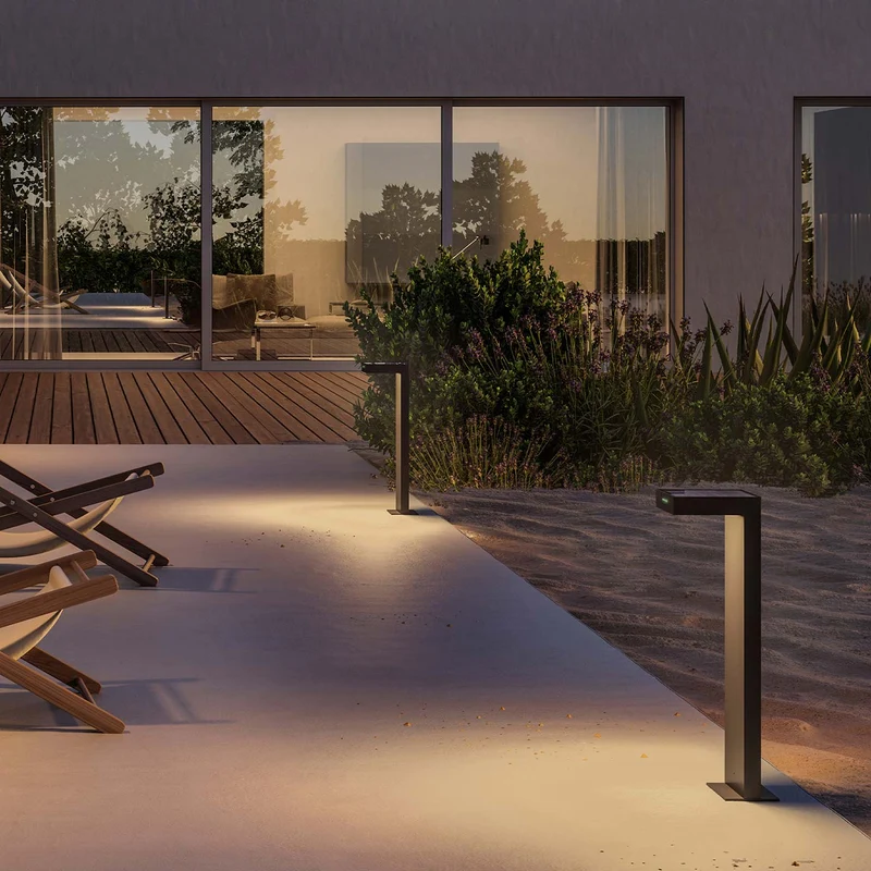 Klewe Ala Ground Akku-Solar-Wegeleuchte für den Garten