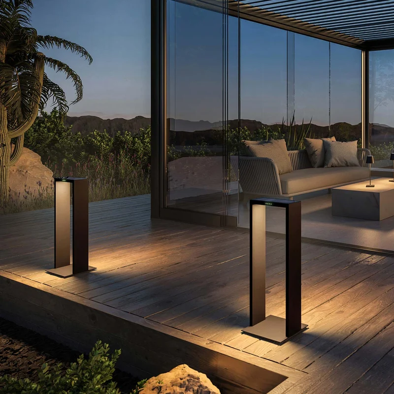 Klewe Axis Akku-Solarleuchte für den Garten