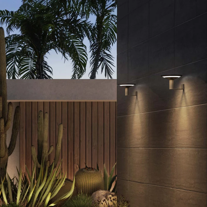 Klewe Keope Wall Akku-Solar-Wandleuchte für Balkon oder Terrasse