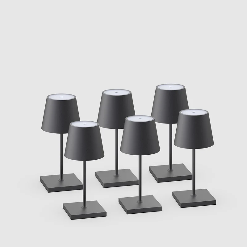 Sigor Nuindie 2.0 Mini Akku-Tischleuchte - 6er Set