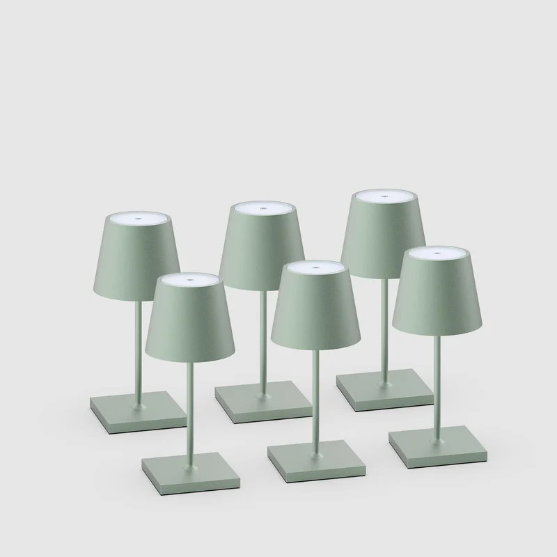 Sigor Nuindie 2.0 Mini Akku-Tischleuchte - 6er Set