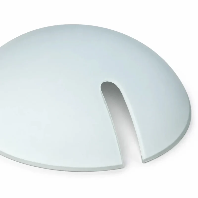 Ersatzglas Stehlampe 35 cm – weißes Lampenglas mit U-Ausschnitt und Loch