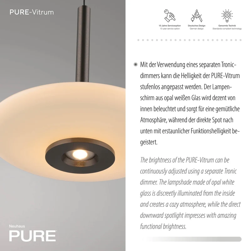 Paul Neuhaus - Pendelleuchte Pure Vitrum