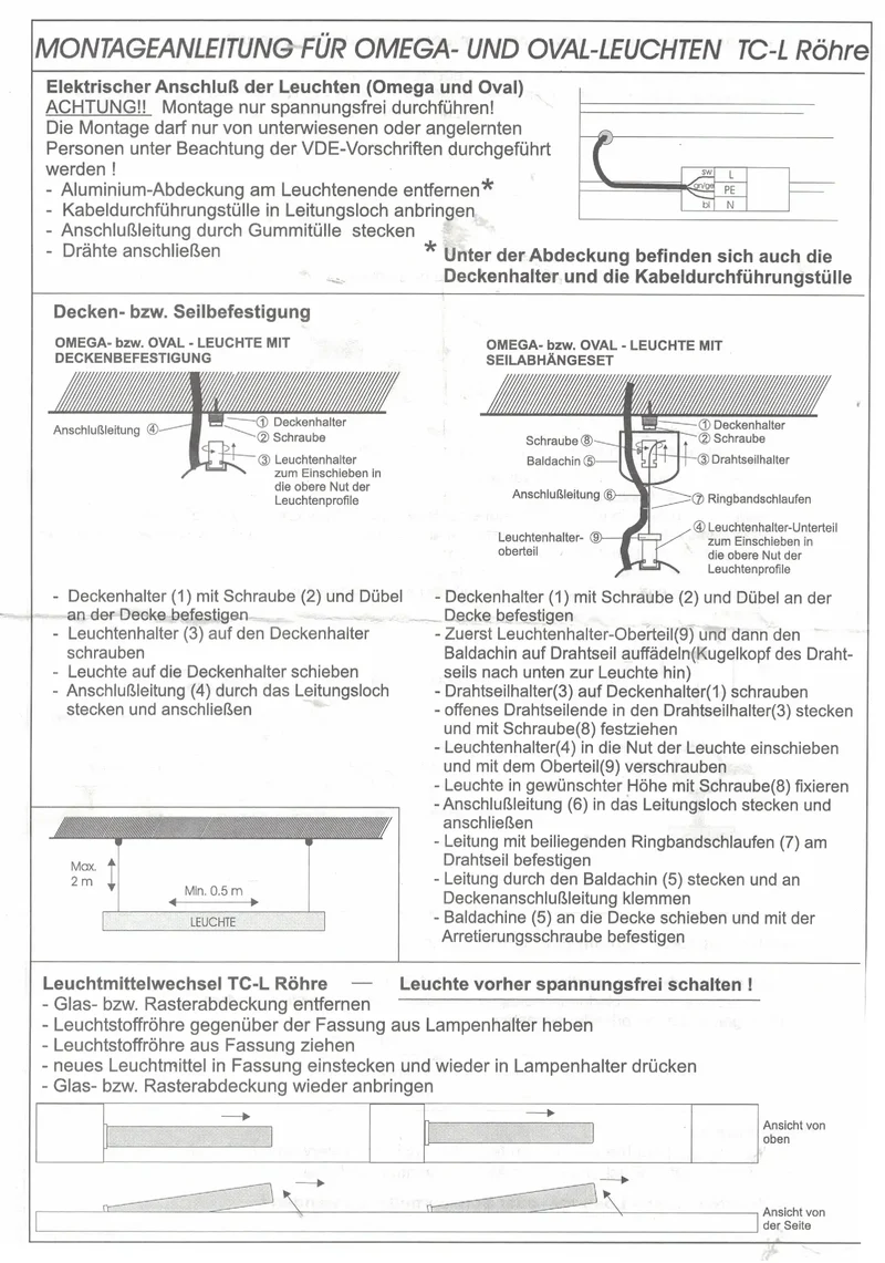 Rasterleuchte 66cm neutralweiß Omega 24W Büro Deckenlampe Anbauleuchte Arbeitsleuchte