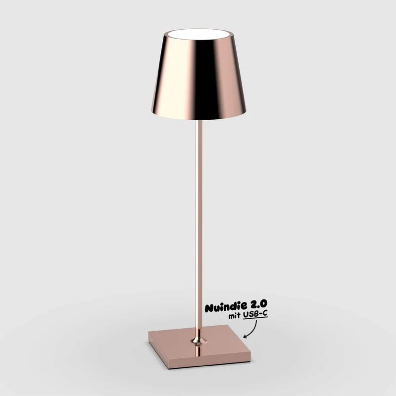 Sigor Nuindie 2.0 Akku-Tischleuchte metallic