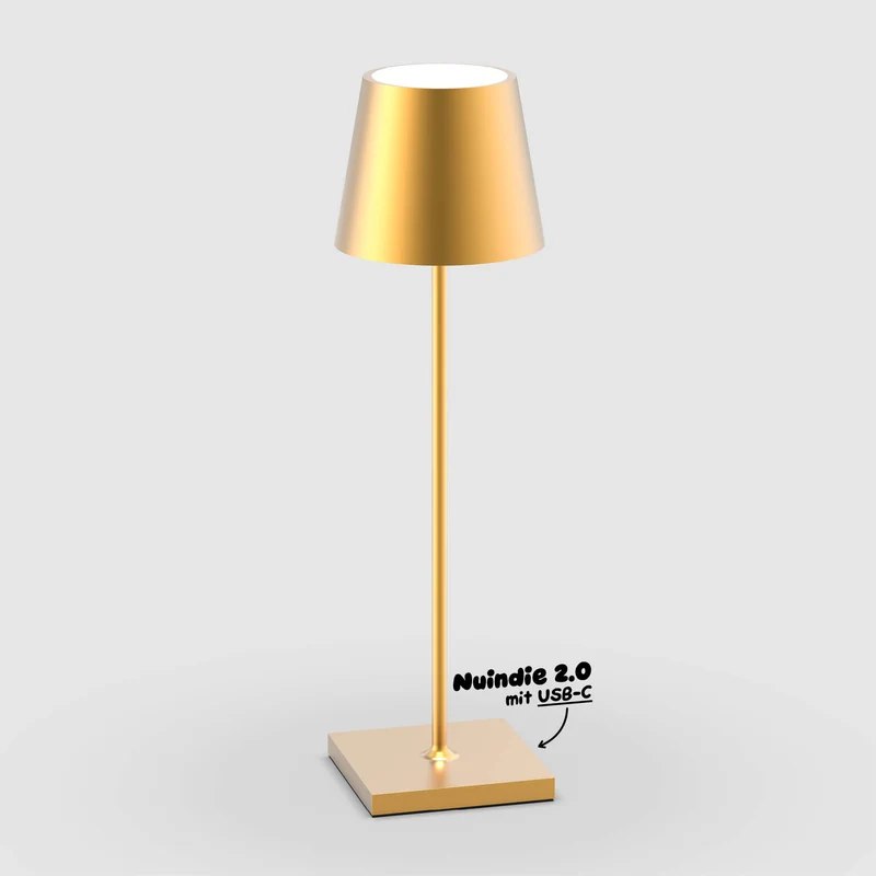 Sigor Nuindie 2.0 Akku-Tischleuchte metallic