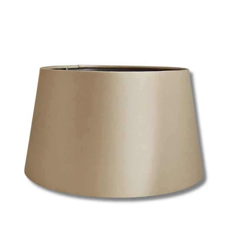 Lampenschirm Gold Stoff, E27, 25 cm | Light & Living