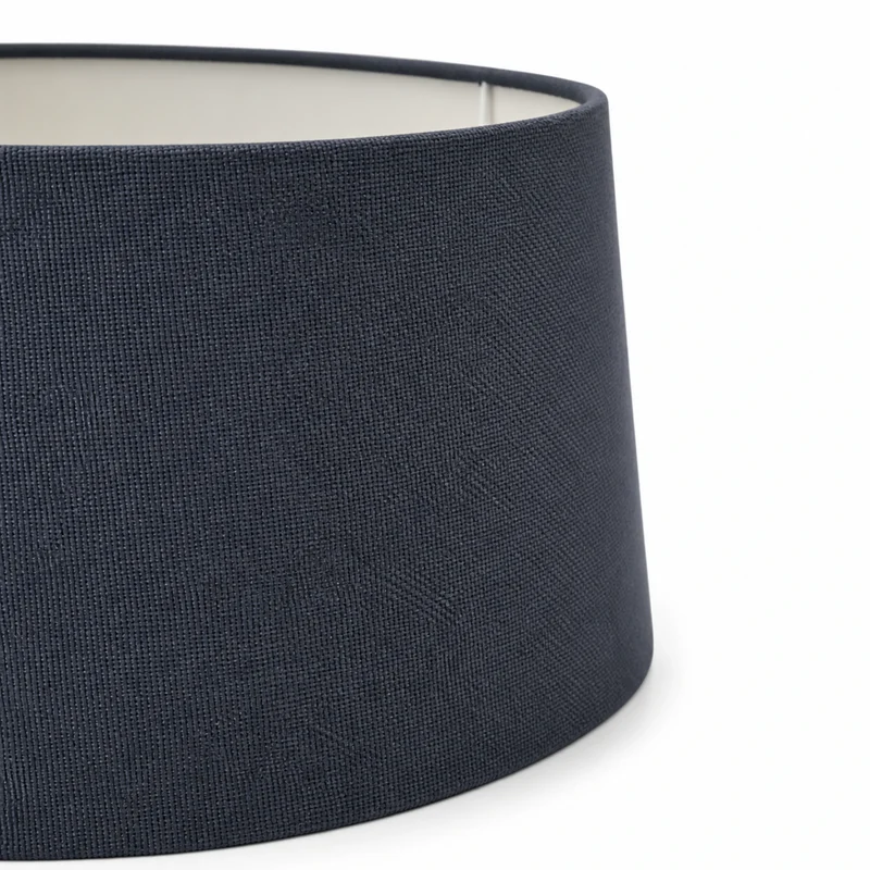 Lampenschirm Blau Stoff E27 für Tisch- und Stehlampen – konisch, 34 cm