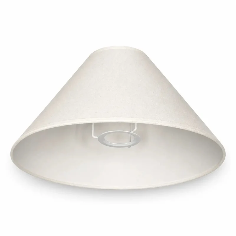 Lampenschirm Creme – E27 Baumwollstoff, konisch rund, 30 cm