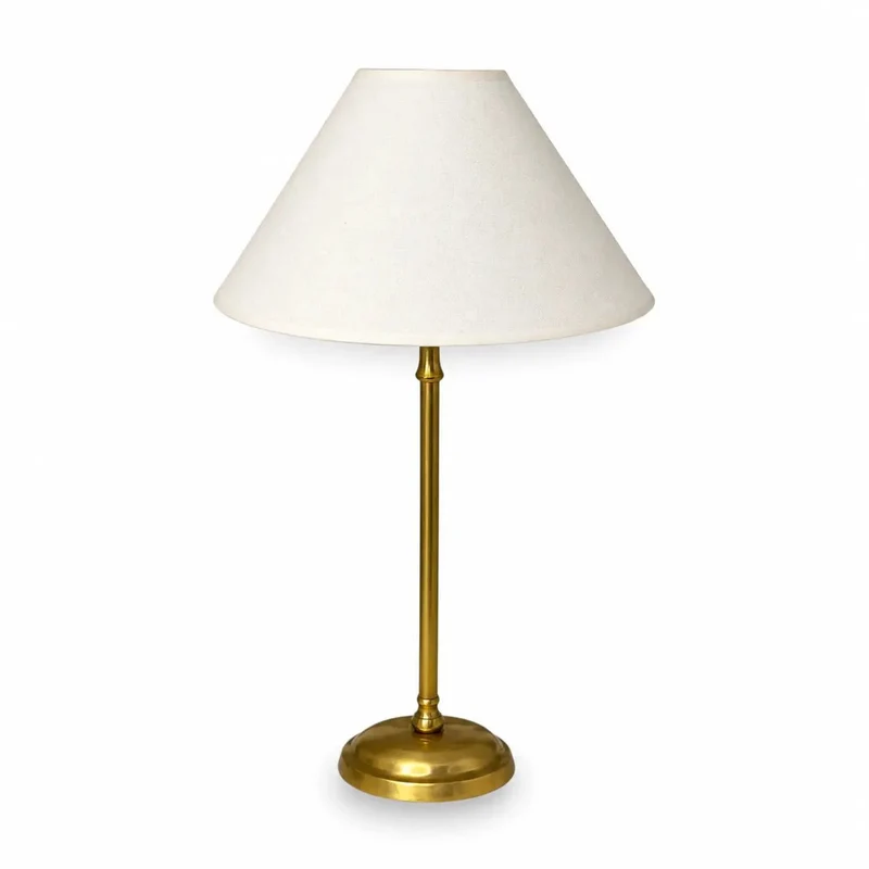 Lampenschirm Creme – E27 Baumwollstoff, konisch rund, 30 cm