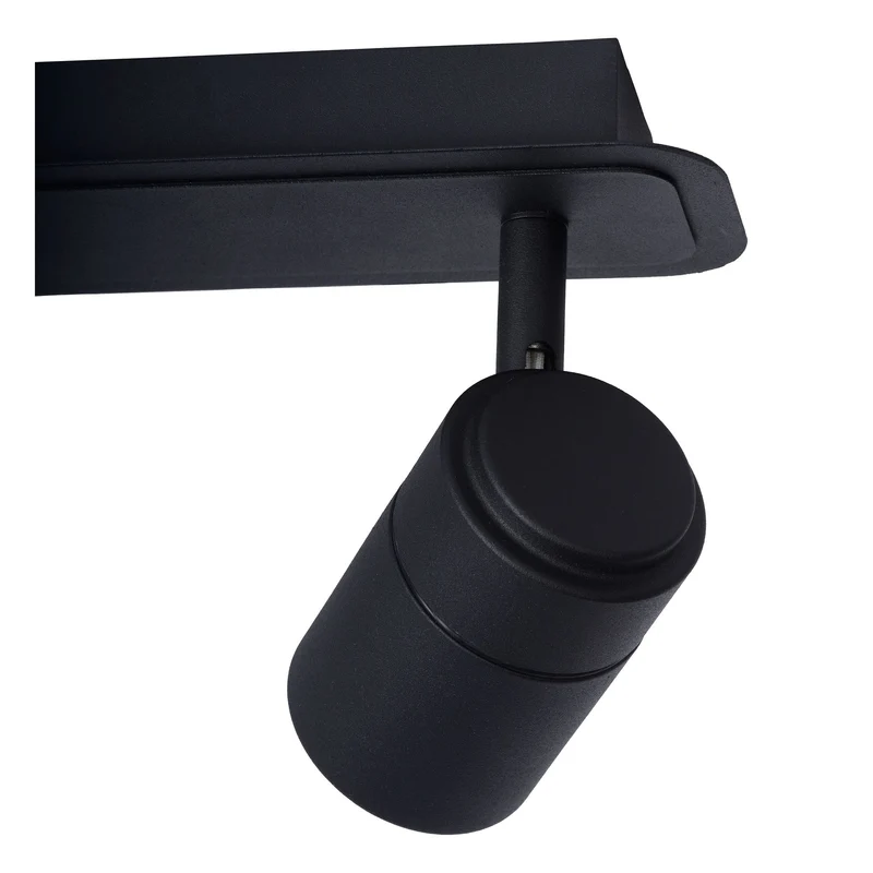 LED-Bad-Deckenspot Lennert 3-flammig dimmbar IP44 Schwarz