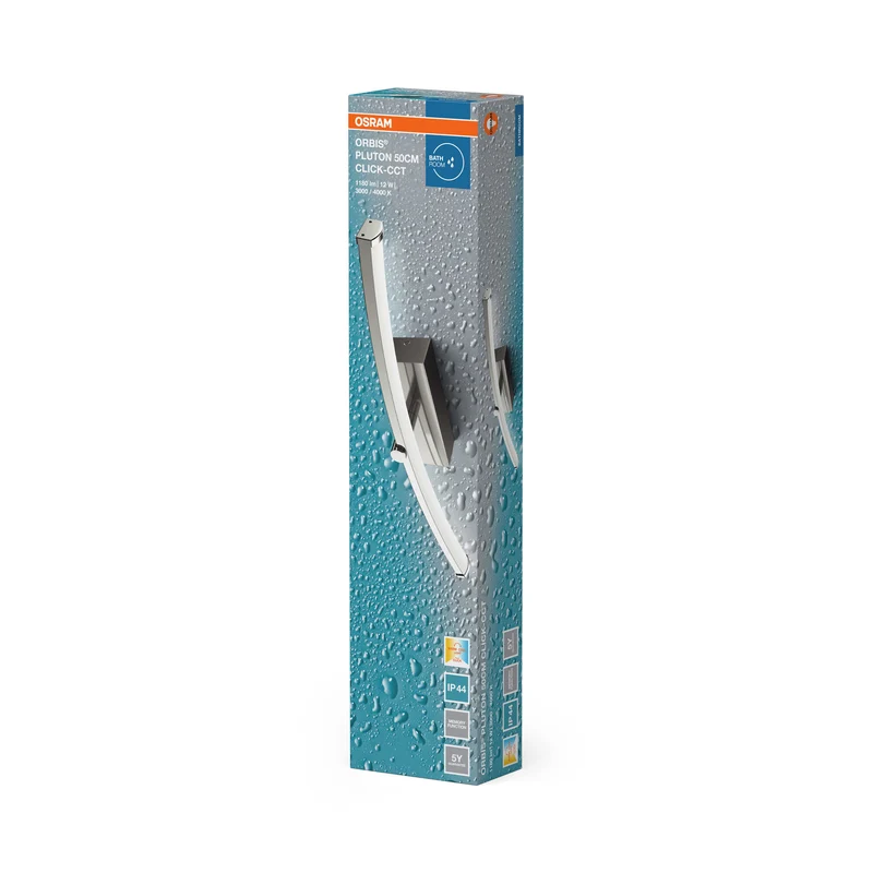 OSRAM Leuchte Chrome, 3000 K / 4000 K, Warmweiß, 800 lm, 12 W, Aluminium, 120° Abstrahlwinkel, 30.000 h Lebensdauer