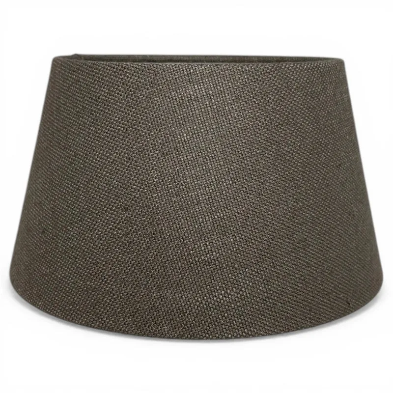 Lampenschirm Livigno Dunkelgrau – E27 Stoff konisch 25 cm | Light & Living