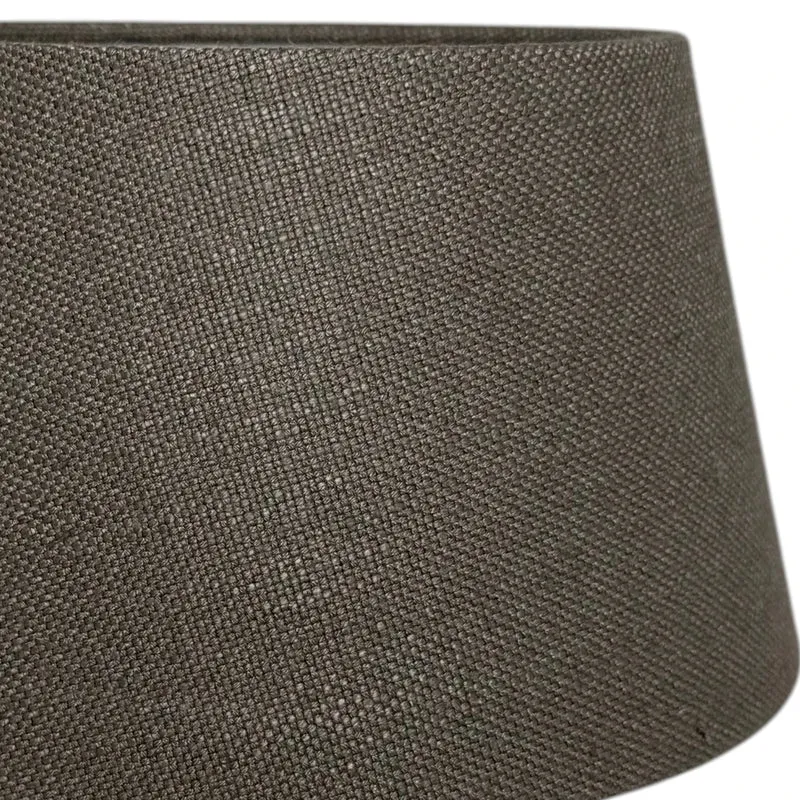 Lampenschirm Livigno Dunkelgrau – E27 Stoff konisch 25 cm | Light & Living