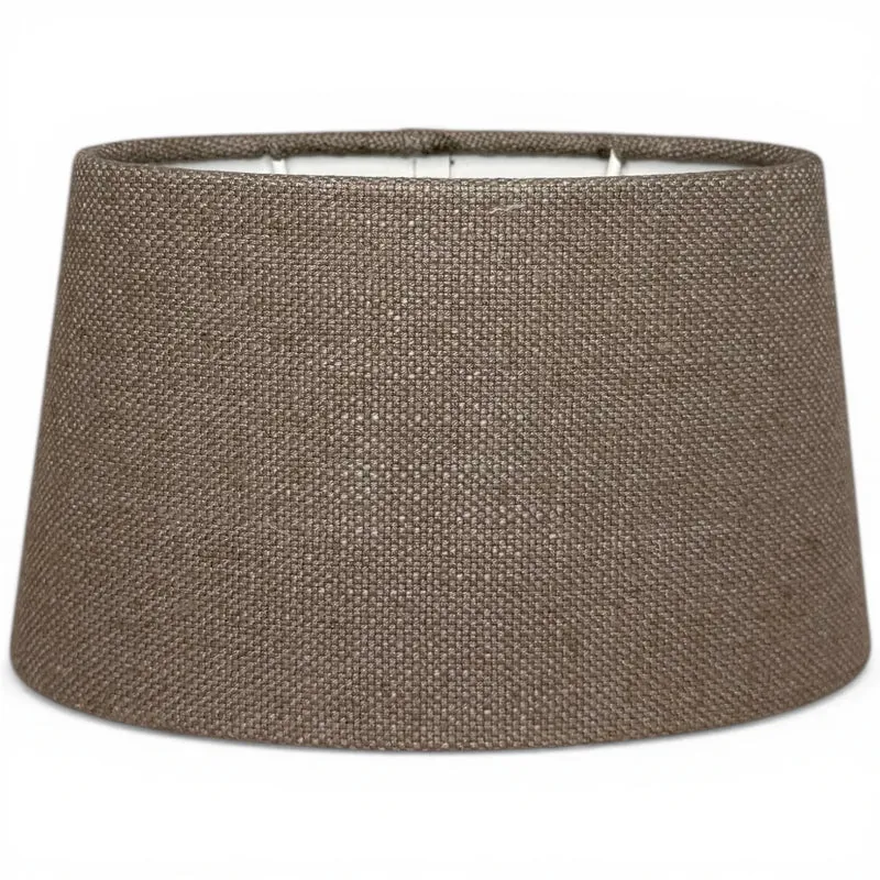 Lampenschirm Livigno Lever Taupe – E27 Stoff oval 21 cm | Light & Living