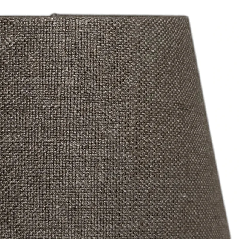 Lampenschirm Livigno Dunkelgrau – E27 Stoff konisch 20 cm | Light & Living