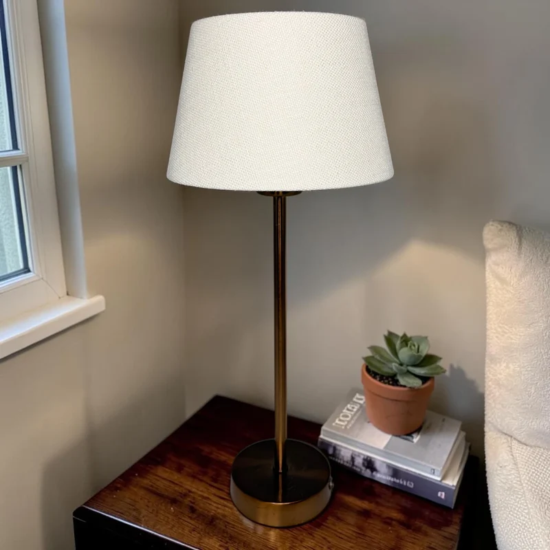 Lampenschirm Livigno Off-White – E27 Stoff konisch 20 cm | Light & Living