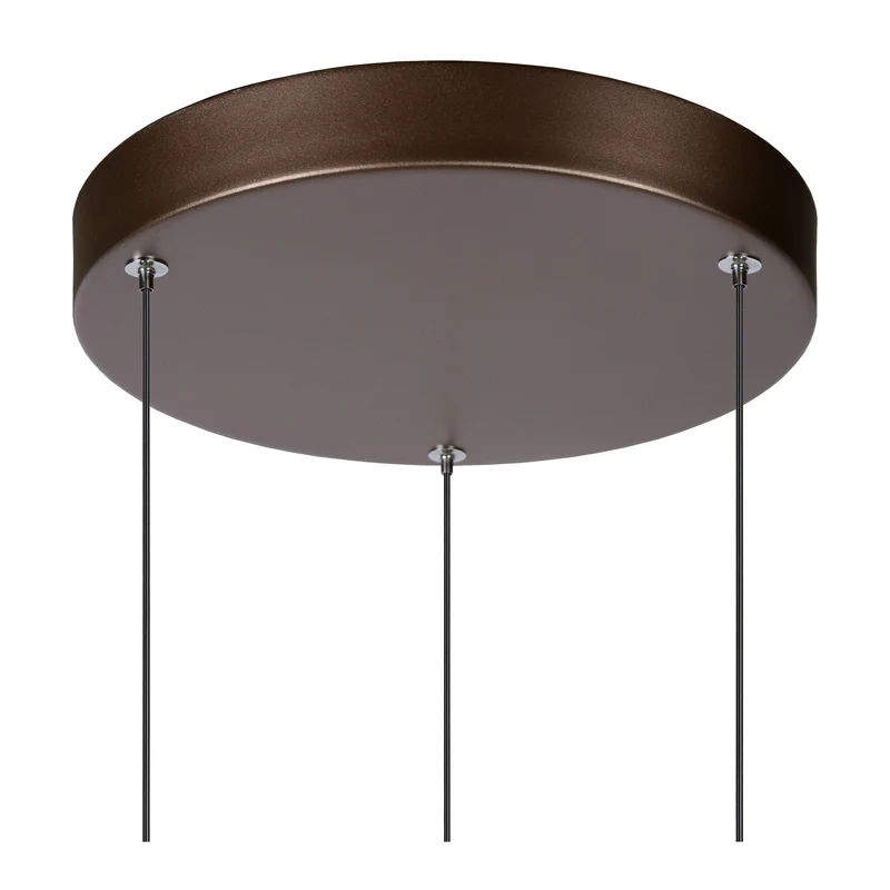 LED-Pendelleuchte Margary 3-flammig dimmbar Kaffee