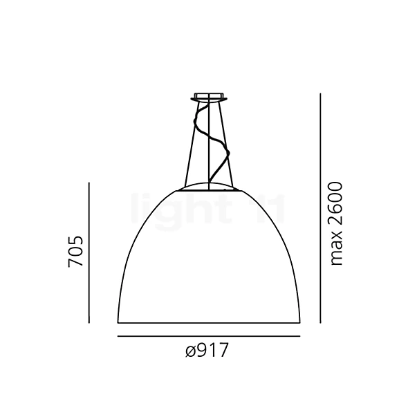 Artemide - Pendelleuchte Nur 1618 acoustic - Ausstellungsware