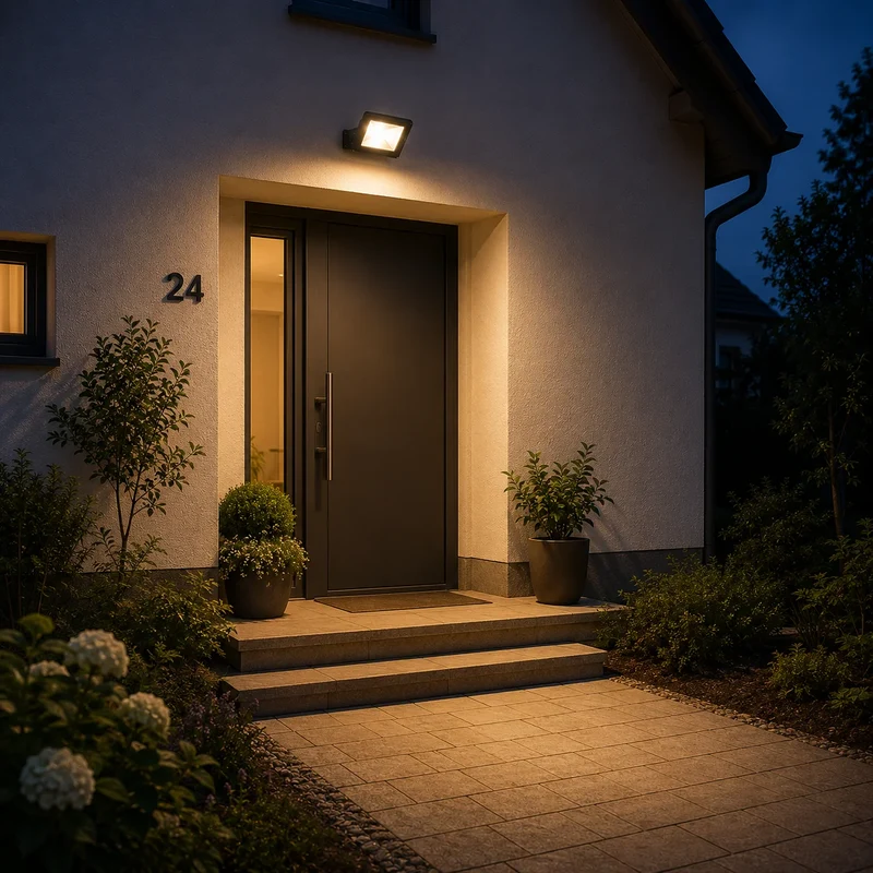 EcoEnergy LED Außenstrahler 50W 3500 lm 3000K IP65 Schwarz