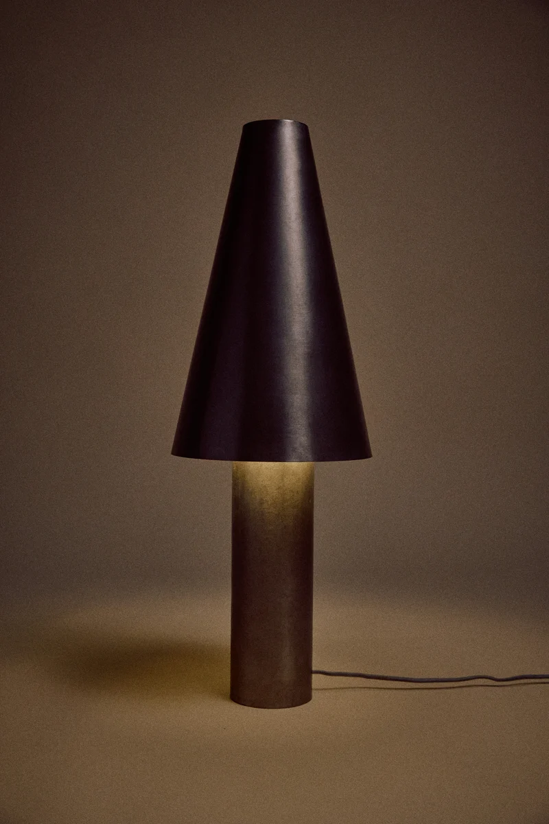 Lampe Metall Cone chrome HK Living