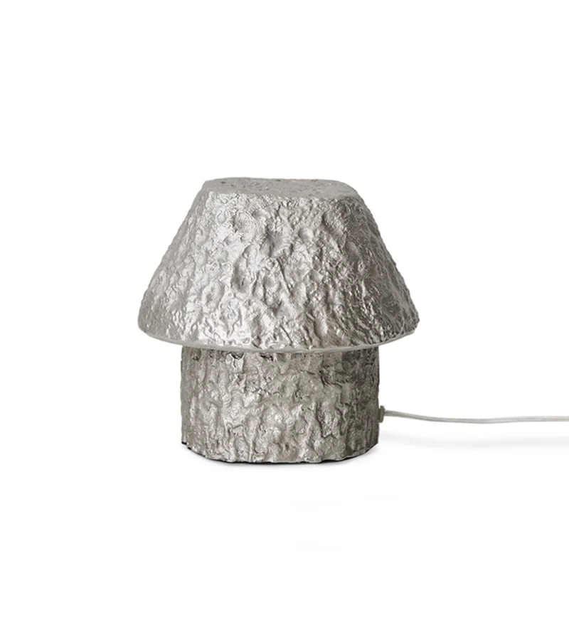 Lampe Artefact aluminum table lamp silver HK Living