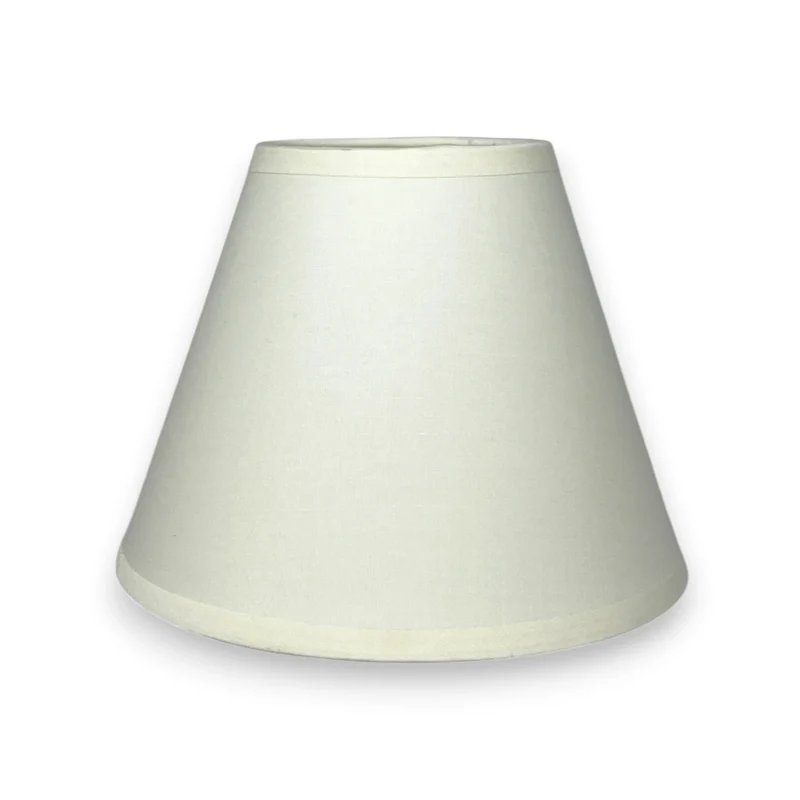 Lampenschirm Warmweiß – E14 Baumwollstoff, konisch, 16 cm
