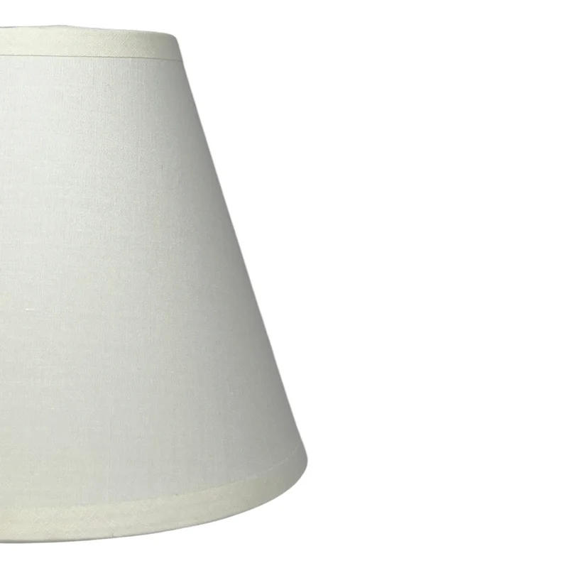 Lampenschirm Warmweiß – E14 Baumwollstoff, konisch, 16 cm